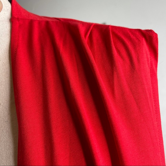 Urban Coco Red Knit Sleeveless Kimono Jacket 2XL - Picture 6 of 8